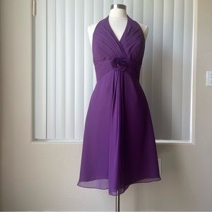 NWT B2 Bridesmaids By Jasmine Halterneck Backless Dress Size: 10/M